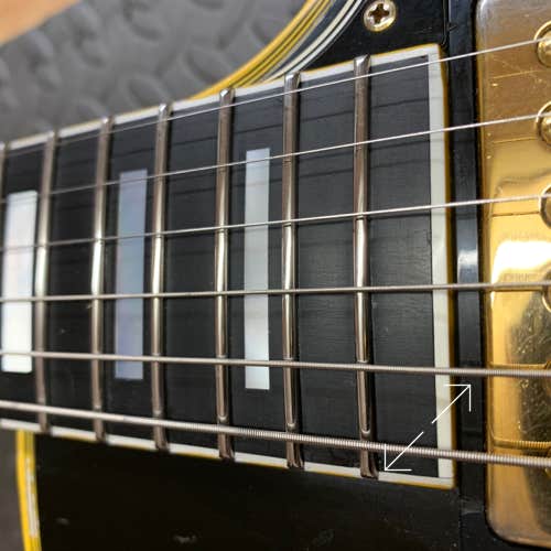 Das Ergbnis - die neu bundierte Gibson Les Paul RI 1957!