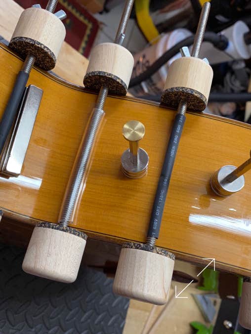 Eine Gesamtansicht der Verleimung