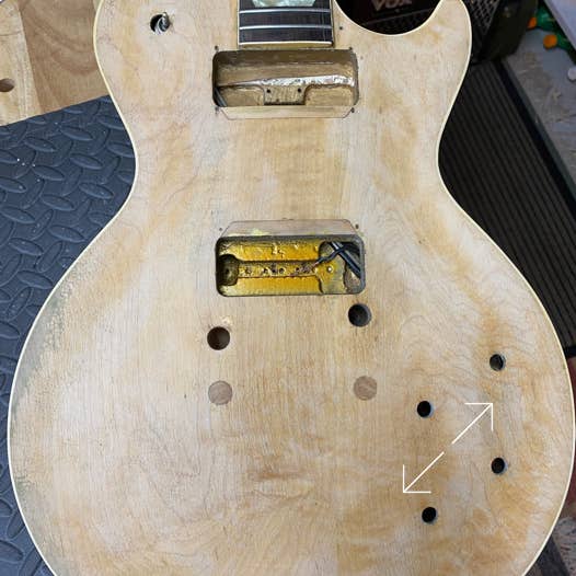 1954er Les Paul stripped - ohne LAck und Hardware