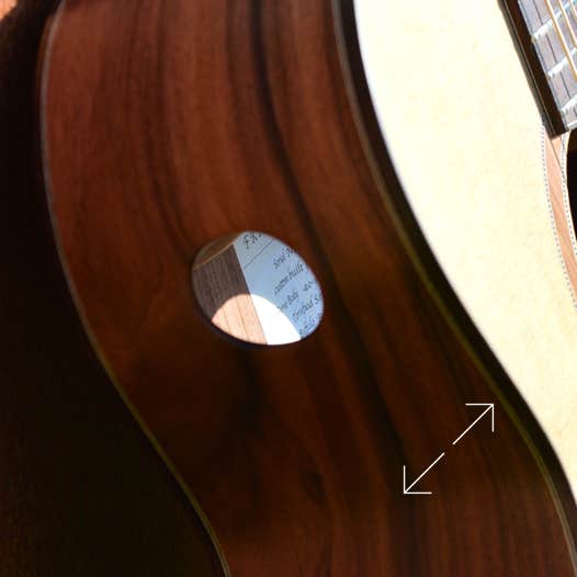 Soundhole des OM-Model V.S.