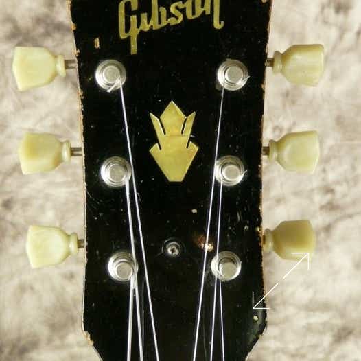 Kopfplatte der Gibson ES-175 aus dem Jahr 1957 