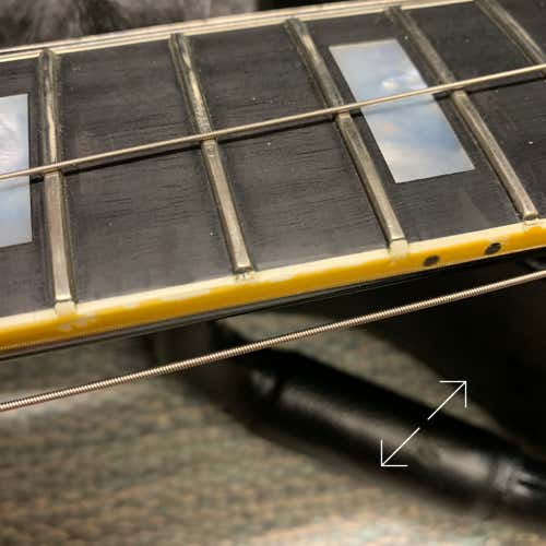 Die Gibson LP 1957 vor der Bundierung. 